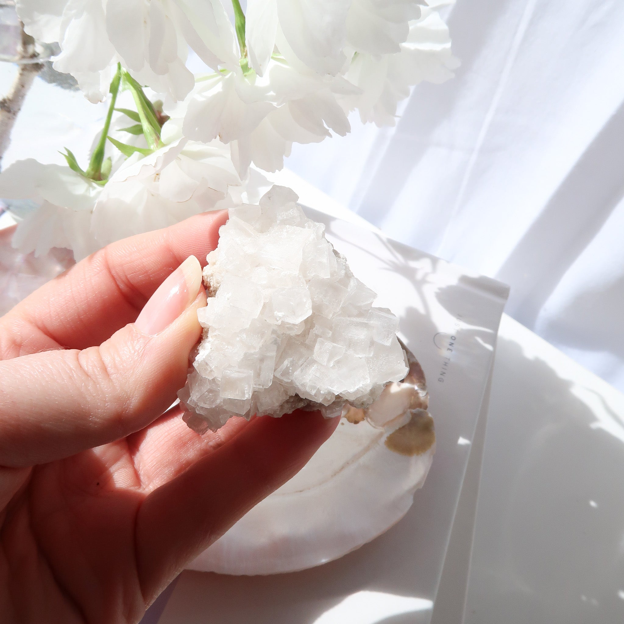 Halite Cluster | White