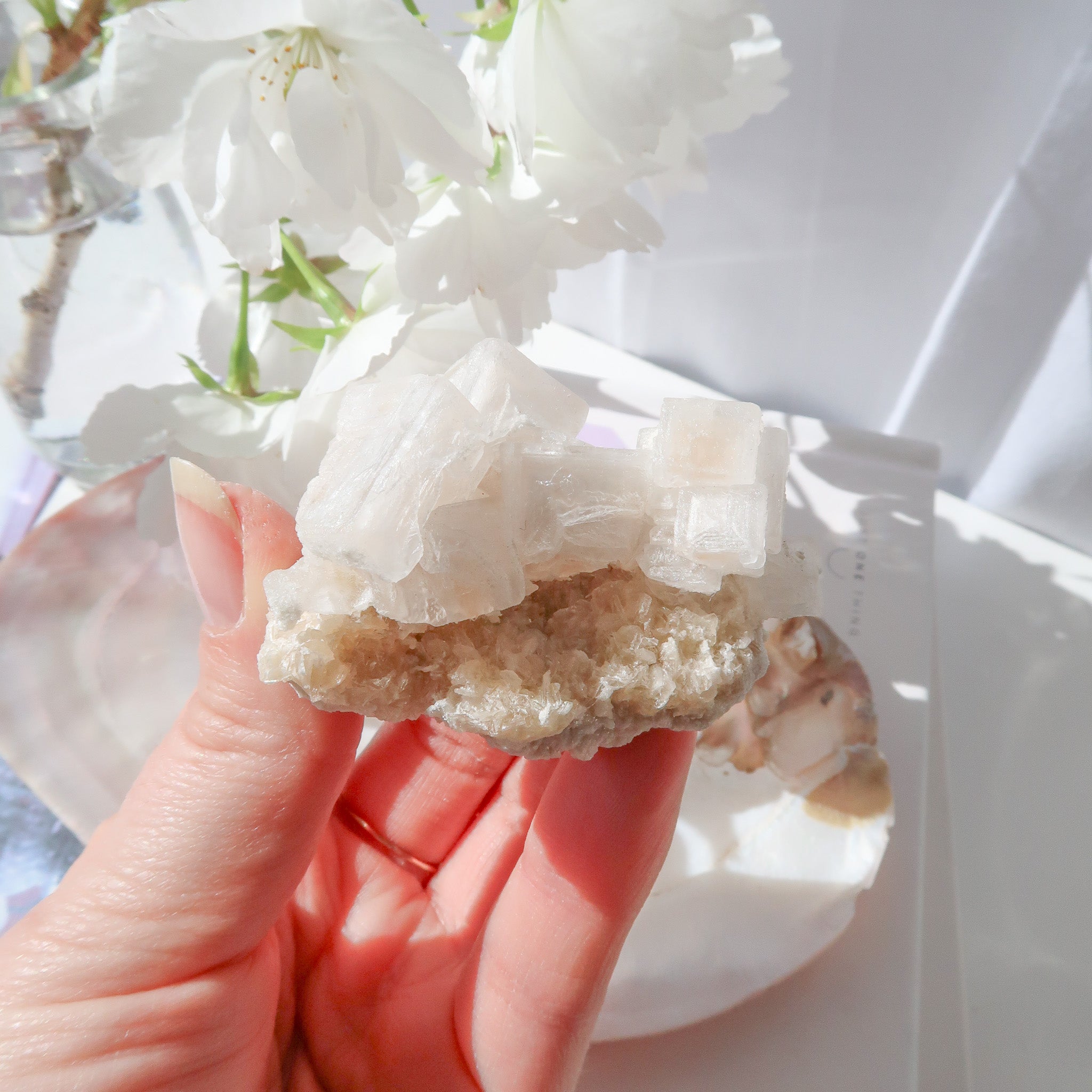 Halite Cluster | White