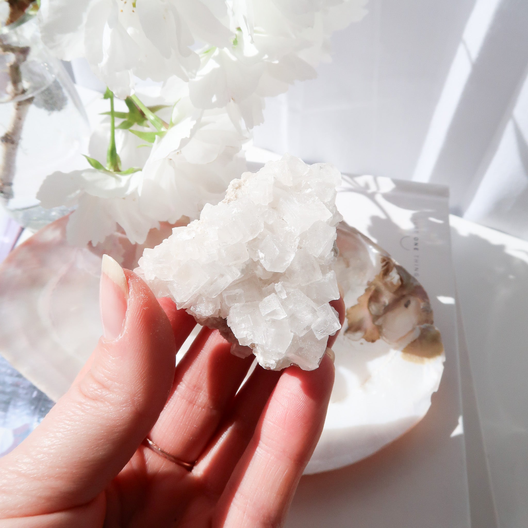 Halite Cluster | White