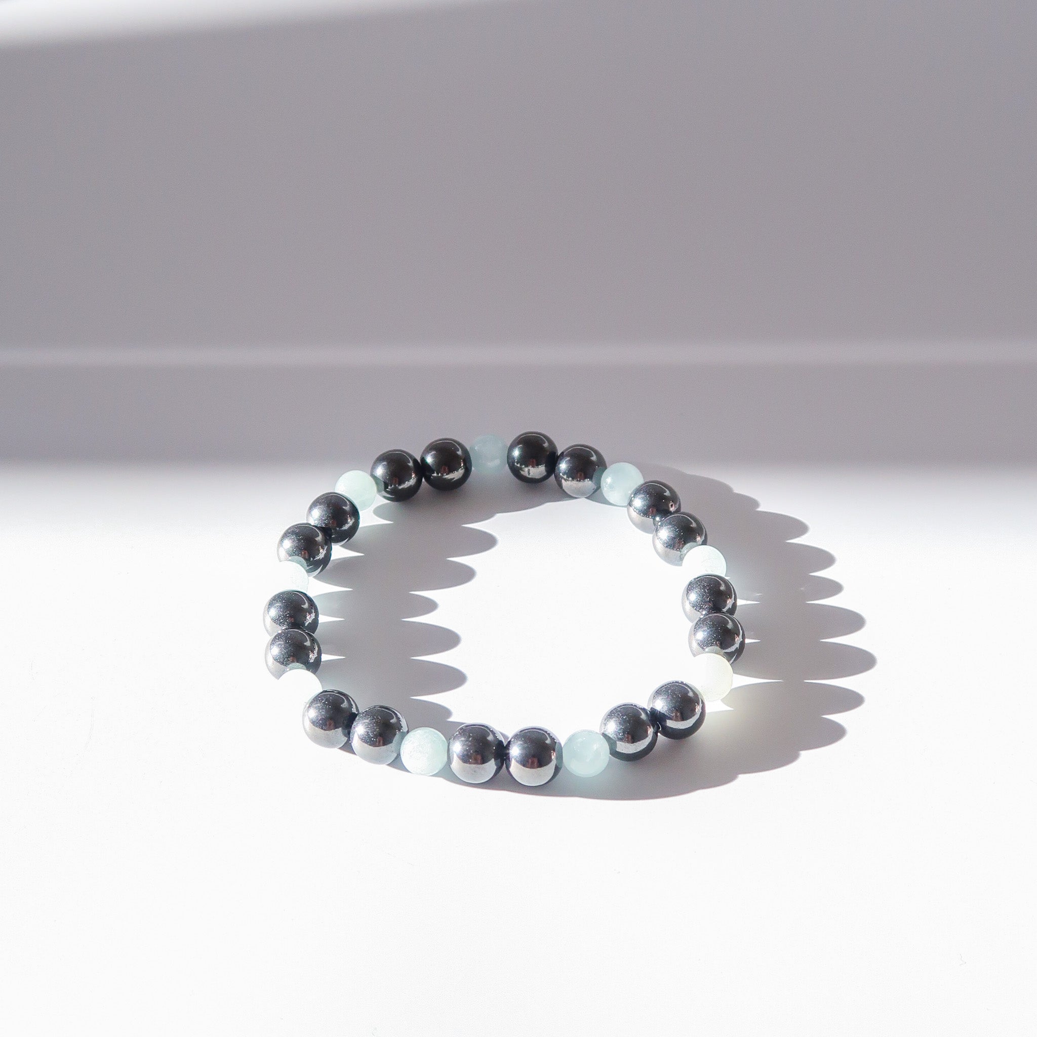 Hematite & Aquamarine Bracelet