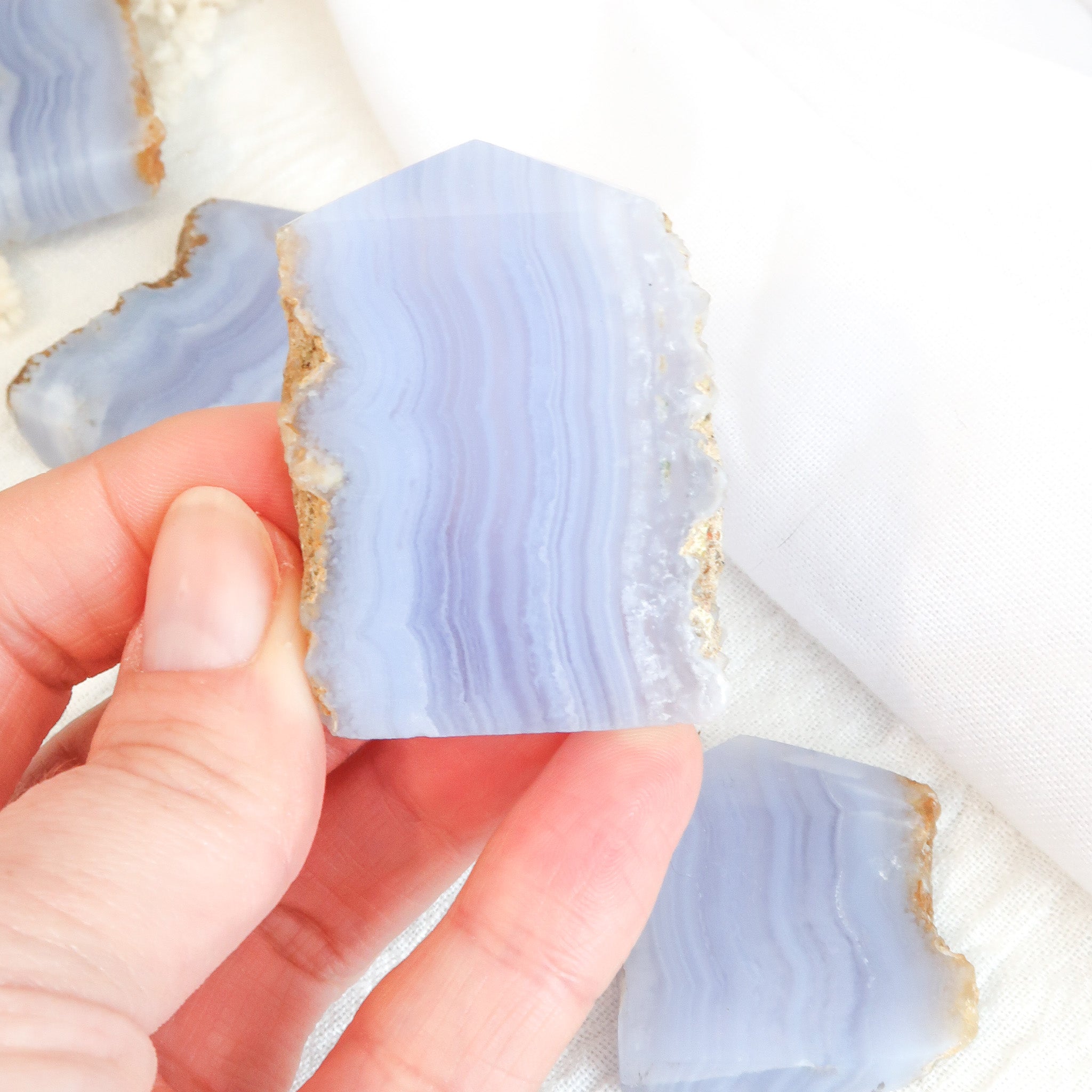 Blue Lace Agate | Semi Polished