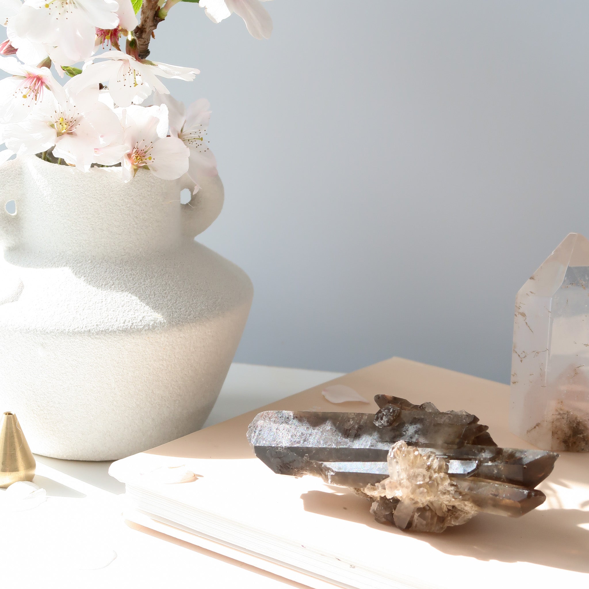 Smoky Quartz Cluster